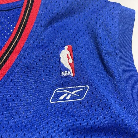 Vintage Philadelphia Sixers NBA Chris Webber Reebok jersey L +2 Length Rare!